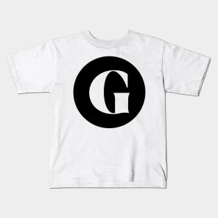 G (Letter Initial Monogram) Kids T-Shirt